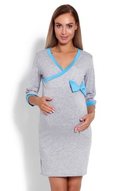 Koszulka nocna Koszula Nocna Ciążowa Model 1681 Grey - PeeKaBoo - L/XL
