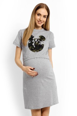 Koszulka nocna Koszula Nocna Model 1625C Grey - PeeKaBoo - S/M
