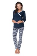 Piżama Ciążowa Model 0150 Navy/White - PeeKaBoo - S/M Piżama Ciążowa Model 0150 Navy/White - PeeKaBoo - S/M