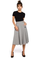 Spódnica Model B046 Grey - BeWear - M Spódnica Model B046 Grey - BeWear - M