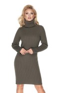 Sukienka Model 70026 Khaki - PeeKaBoo - uniwersalny Sukienka Model 70026 Khaki - PeeKaBoo - uniwersalny