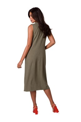 Sukienka Model B254 Oliwka - BeWear - M