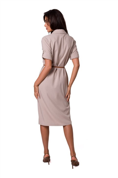 Sukienka Model B258 Beige - BeWear - XL Sukienka Model B258 Beige - BeWear - XL