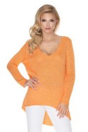 Sweter Damski Model 30067 Orange - PeeKaBoo - uniwersalny Sweter Damski Model 30067 Orange - PeeKaBoo - uniwersalny