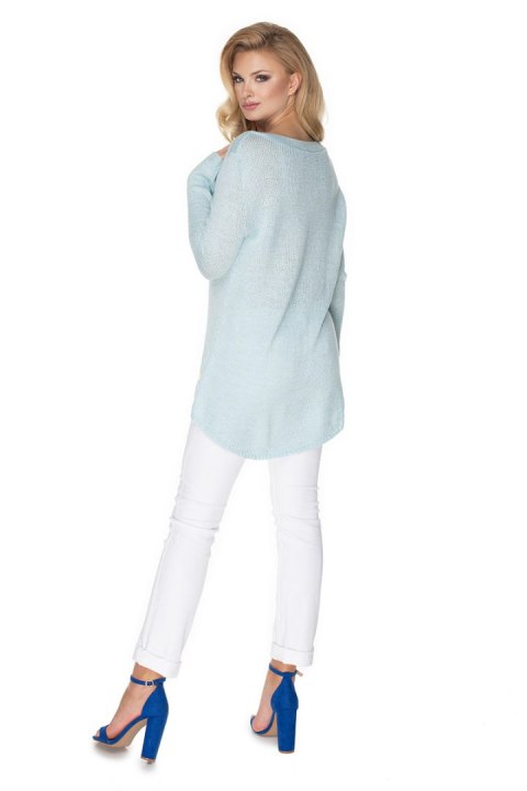 Sweter Damski Model 30067 Sky Blue - PeeKaBoo - uniwersalny Sweter Damski Model 30067 Sky Blue - PeeKaBoo - uniwersalny