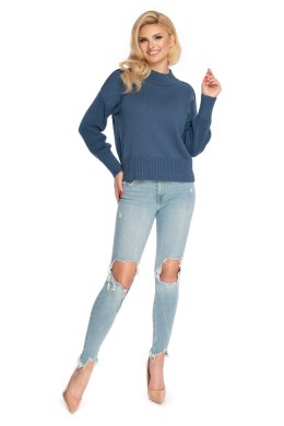 Sweter Damski Model 70035 Denim Jeans - PeeKaBoo - uniwersalny