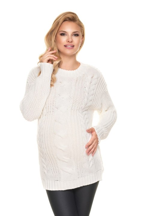 Sweter Model 70040 Cream - PeeKaBoo - uniwersalny
