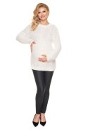 Sweter Model 70040 Cream - PeeKaBoo - uniwersalny