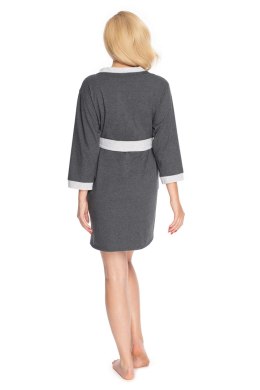 Szlafrok Damski Model 1709 Grafit - PeeKaBoo - uniwersalny