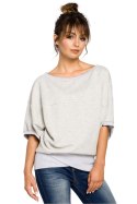 Bluza Damska Model B048 Popiel - BeWear - 2XL/3XL Bluza Damska Model B048 Popiel - BeWear - 2XL/3XL