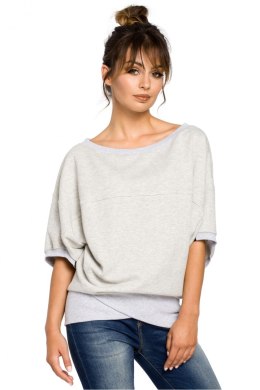 Bluza Damska Model B048 Popiel - BeWear - S/M