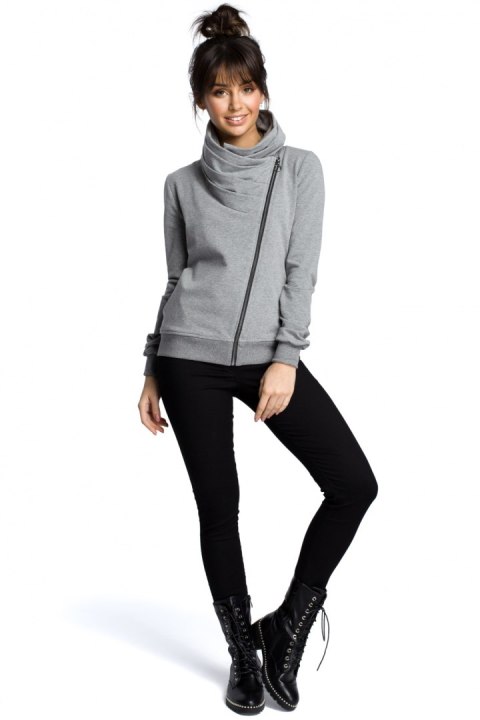 Bluza Damska Model B071 Grey - BeWear - S Bluza Damska Model B071 Grey - BeWear - S