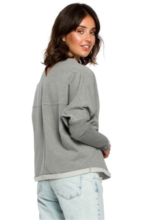 Bluza Damska Model B094 Grey - BeWear - 2XL/3XL Bluza Damska Model B094 Grey - BeWear - 2XL/3XL