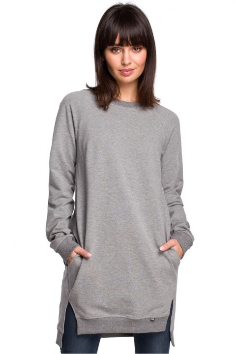 Bluza Damska Model B101 Grey - BeWear - S Bluza Damska Model B101 Grey - BeWear - S