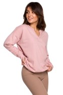 Bluza Damska Model B225 Powder Pink - BeWear - XXL