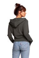 Bluza Damska Model B246 Militare Green - BeWear - s Bluza Damska Model B246 Militare Green - BeWear - s