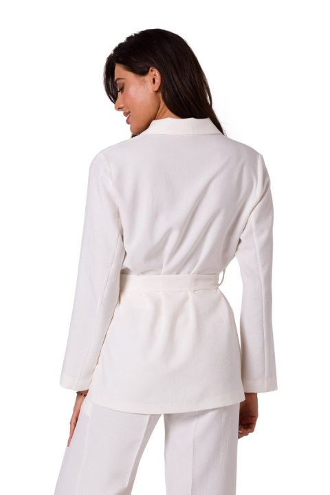 Marynarka Model B253 Śmietana - BeWear - XXL Marynarka Model B253 Śmietana - BeWear - XXL