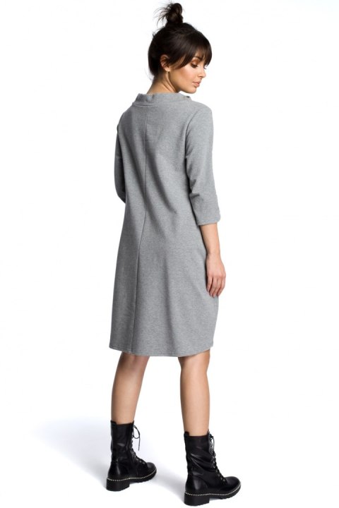 Sukienka Model B070 Grey - BeWear - S Sukienka Model B070 Grey - BeWear - S