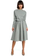 Sukienka Model B087 Grey - BeWear - L Sukienka Model B087 Grey - BeWear - L