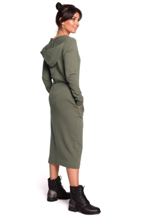 Sukienka Model B128 Khaki - BeWear - XL Sukienka Model B128 Khaki - BeWear - XL