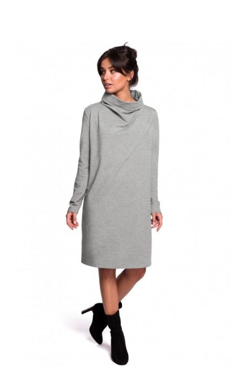Sukienka Model B132 Grey - BeWear - M Sukienka Model B132 Grey - BeWear - M