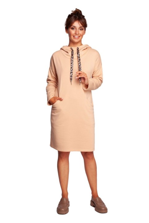 Sukienka Model B238 Beige - BeWear - S Sukienka Model B238 Beige - BeWear - S