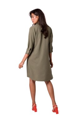 Sukienka Model B257 Oliwka - BeWear - XL
