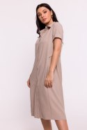 Sukienka Model B282 Beige - BeWear - L Sukienka Model B282 Beige - BeWear - L