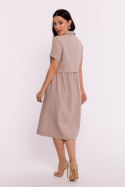 Sukienka Model B282 Beige - BeWear - L Sukienka Model B282 Beige - BeWear - L