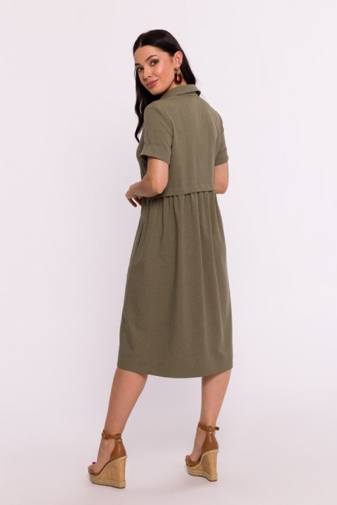 Sukienka Model B282 Oliwka - BeWear - XXL Sukienka Model B282 Oliwka - BeWear - XXL