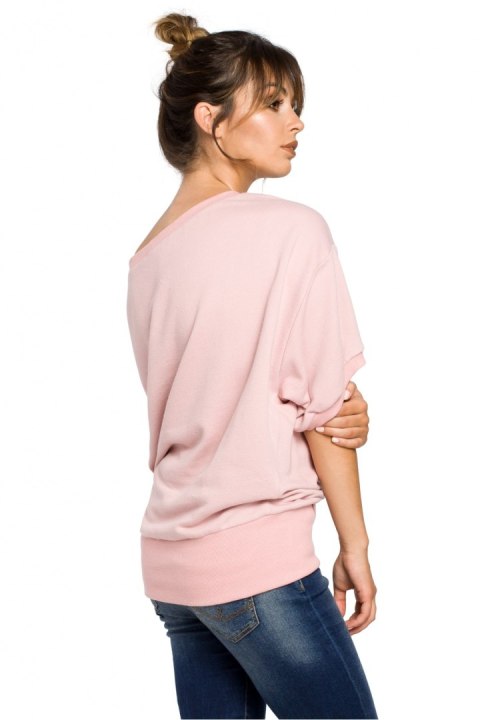 Bluza Damska Model B048 Powder Pink - BeWear - L/XL Bluza Damska Model B048 Powder Pink - BeWear - L/XL