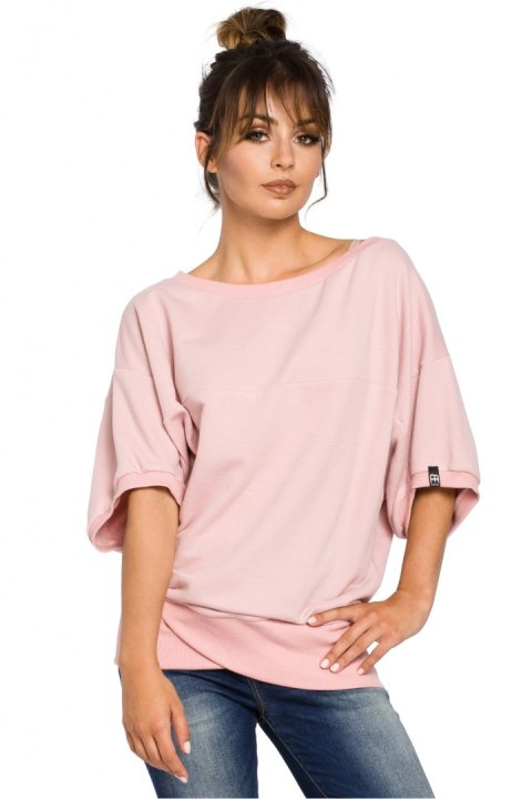 Bluza Damska Model B048 Powder Pink - BeWear - S/M