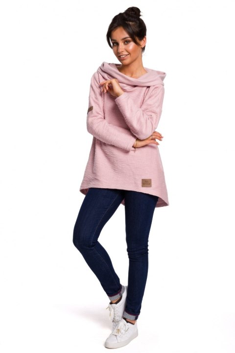 Bluza Damska Model B131 Powder Pink - BeWear - L Bluza Damska Model B131 Powder Pink - BeWear - L