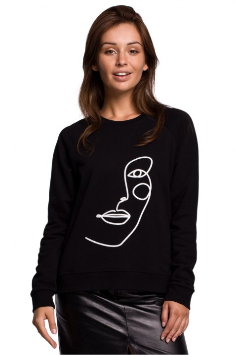 Bluza Damska Model B167 Black - BeWear - XXL Bluza Damska Model B167 Black - BeWear - XXL