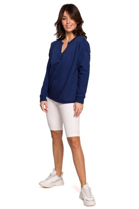 Bluza Damska Model B225 Atrament - BeWear - M Bluza Damska Model B225 Atrament - BeWear - M