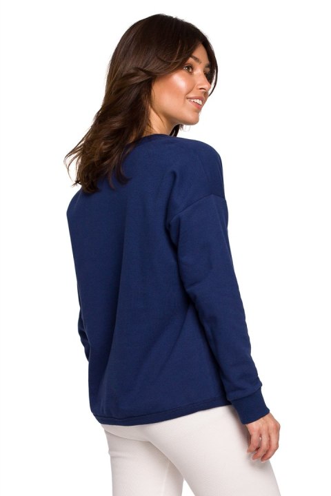 Bluza Damska Model B225 Atrament - BeWear - M Bluza Damska Model B225 Atrament - BeWear - M