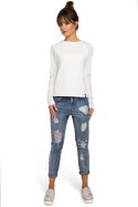 Bluzka Model B047 Ecru - BeWear - XXL Bluzka Model B047 Ecru - BeWear - XXL