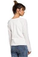 Bluzka Model B047 Ecru - BeWear - XXL Bluzka Model B047 Ecru - BeWear - XXL