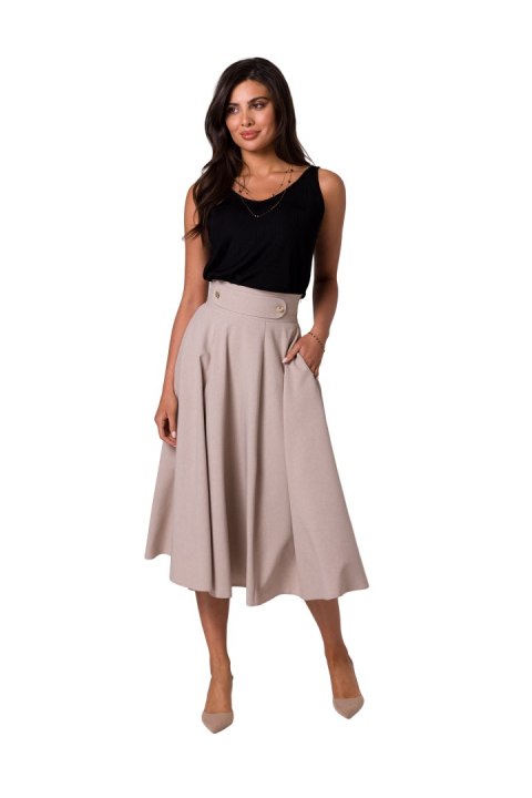 Spódnica Model B265 Beige - BeWear - XXL Spódnica Model B265 Beige - BeWear - XXL