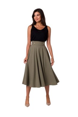 Spódnica Model B265 Oliwka - BeWear - M