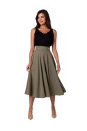 Spódnica Model B265 Oliwka - BeWear - s Spódnica Model B265 Oliwka - BeWear - s