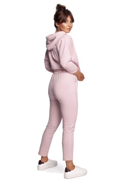 Spodnie Dresowe Model B240 Powder Pink - BeWear - s Spodnie Dresowe Model B240 Powder Pink - BeWear - s