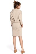 Sukienka Model B032 Beige - BeWear - 2XL/3XL Sukienka Model B032 Beige - BeWear - 2XL/3XL