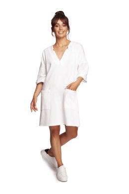 Sukienka Model B233 Ecru - BeWear - 2XL/3XL