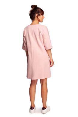 Sukienka Model B233 Powder Pink - BeWear - 2XL/3XL