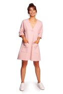 Sukienka Model B233 Powder Pink - BeWear - S/M Sukienka Model B233 Powder Pink - BeWear - S/M