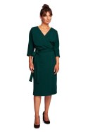Sukienka Model B241 Dark Green - BeWear - XXL Sukienka Model B241 Dark Green - BeWear - XXL