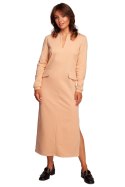 Sukienka Model B242 Beige - BeWear - M Sukienka Model B242 Beige - BeWear - M
