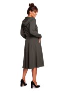Sukienka Model B245 Militare Green - BeWear - S Sukienka Model B245 Militare Green - BeWear - S