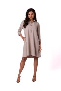 Sukienka Model B257 Beige - BeWear - M Sukienka Model B257 Beige - BeWear - M